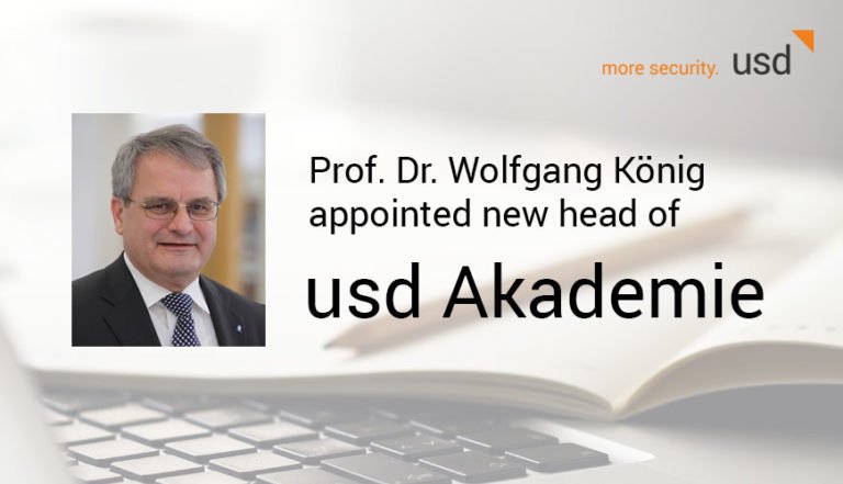 Prof. Dr Wolfgang König Appointed New Head of usd Akademie