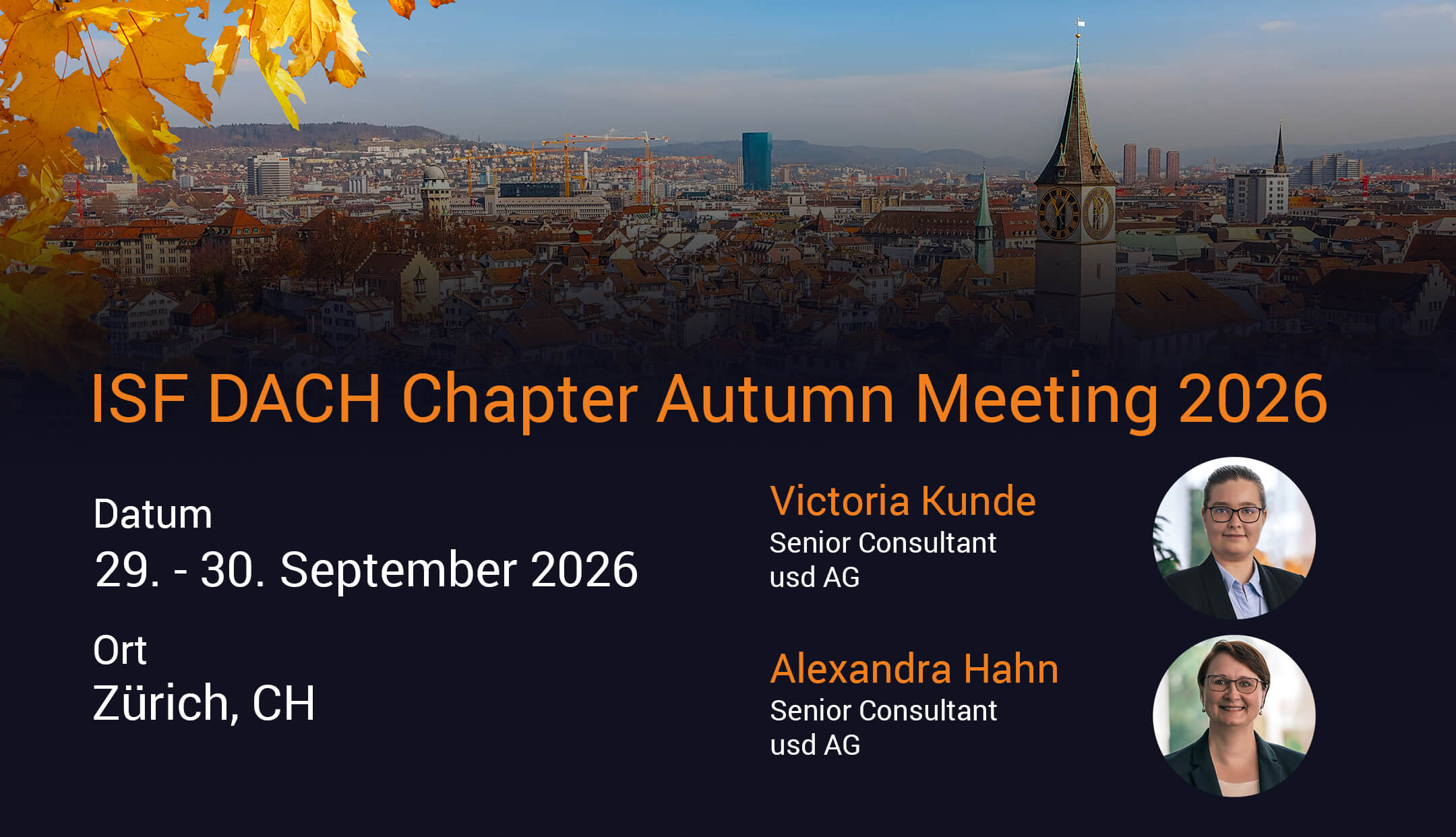 ISF DACH Chapter Autumn Meeting | Zürich | 29. - 30. September