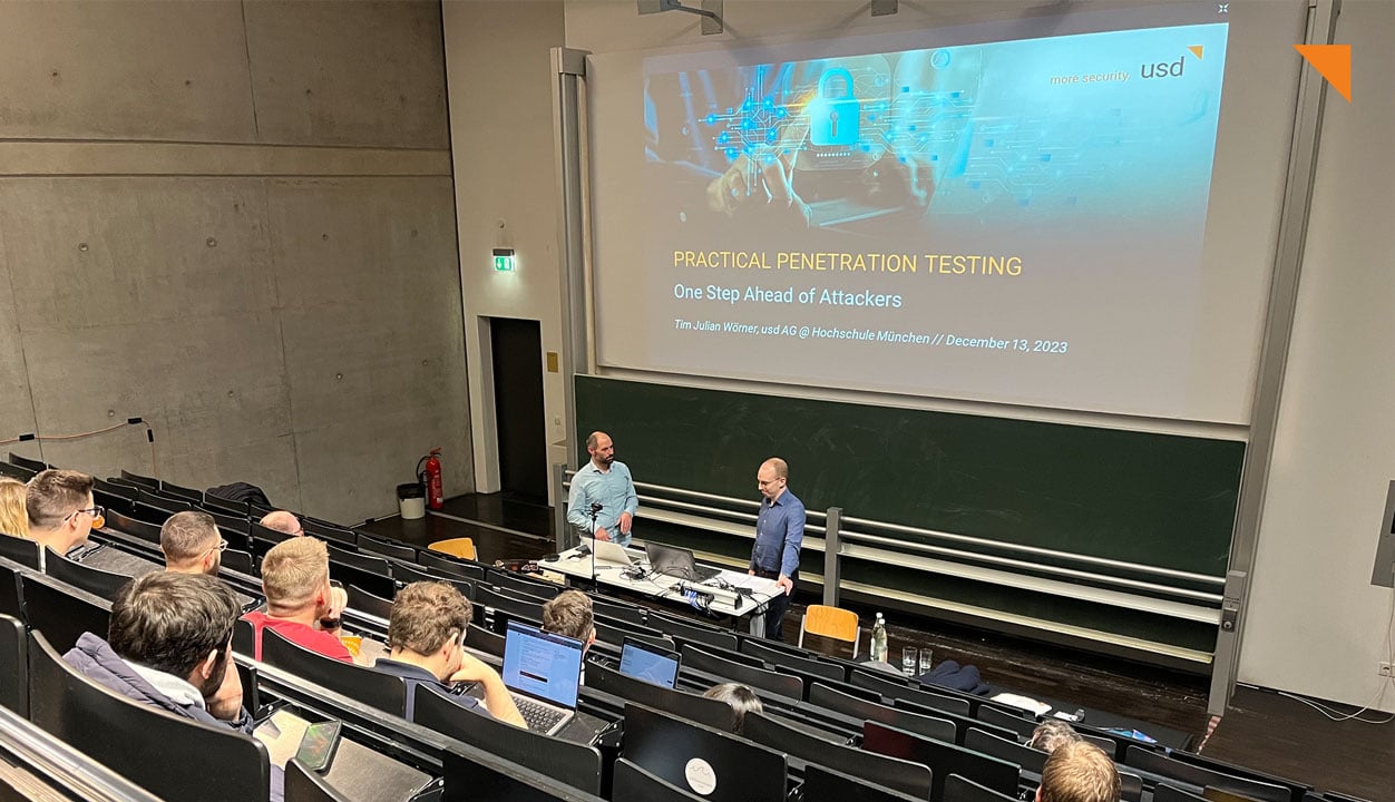 One Step Ahead of Attackers - Guest Lecture on Practical Penetration Testing at Hochschule München University of Applied Sciences